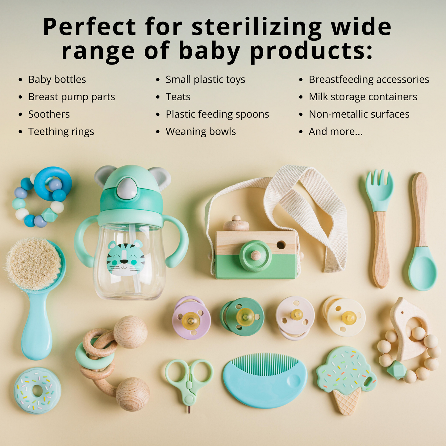 Baby Bottle Sterilizing Tablets – 64 Count Pack