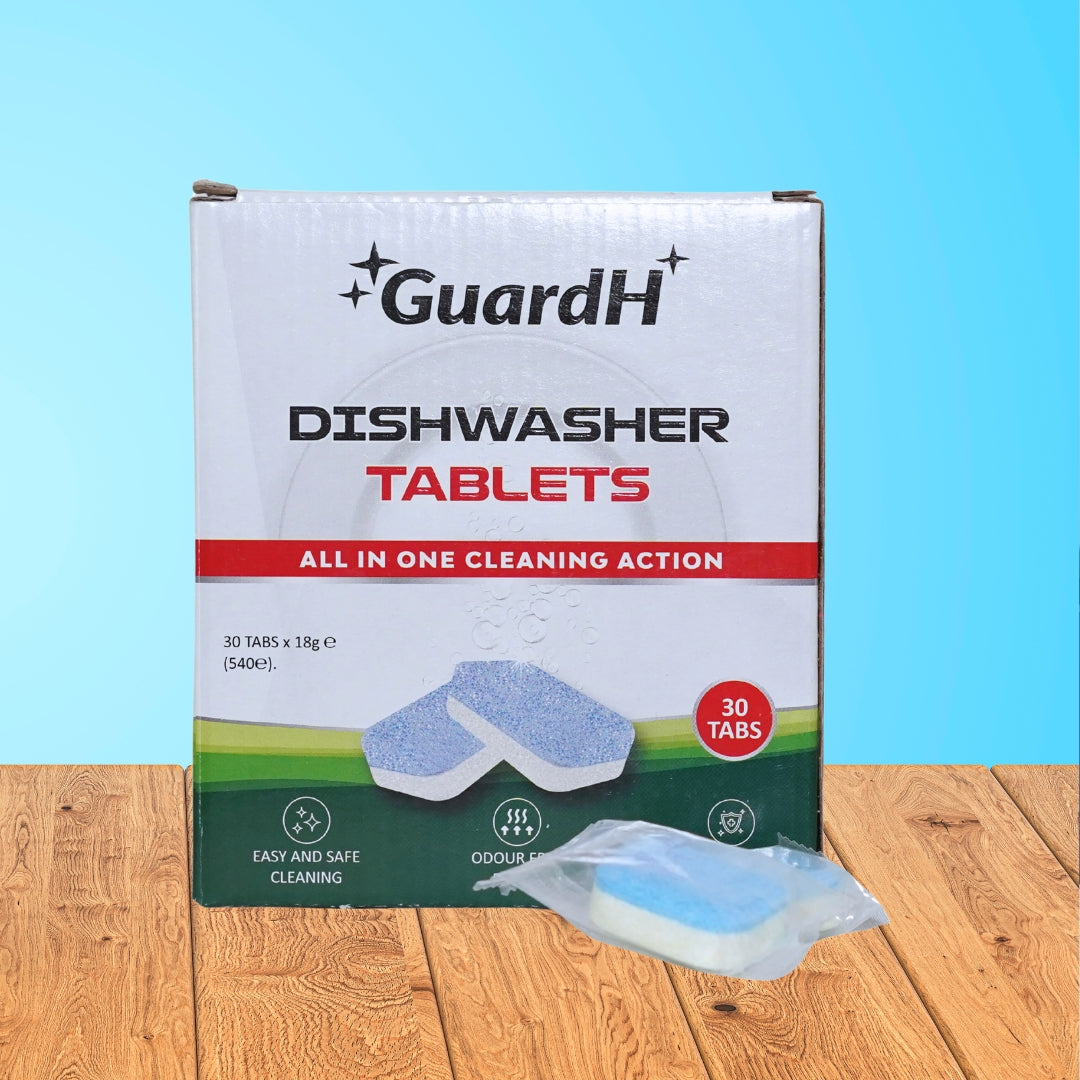 GuardH Dishwasher Tablets - All in 1 action - 30 Count Pack