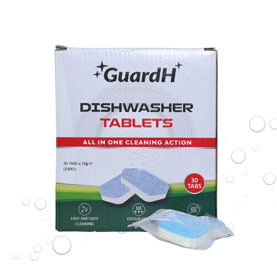 GuardH Dishwasher Tablets - All in 1 action - 30 Count Pack