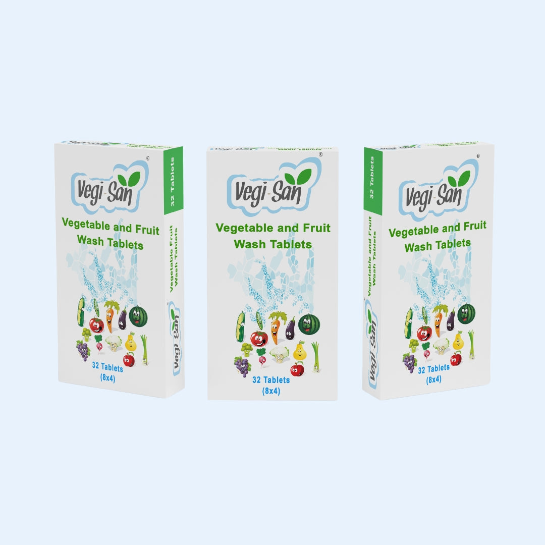 Vegi-San Vegetable and Fruits Wash Tablets - 32 Count Pack