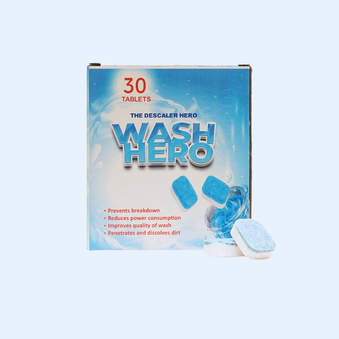 GuardH Wash Hero - Washing Machine Cleaning Tablets - 30 Count Pack
