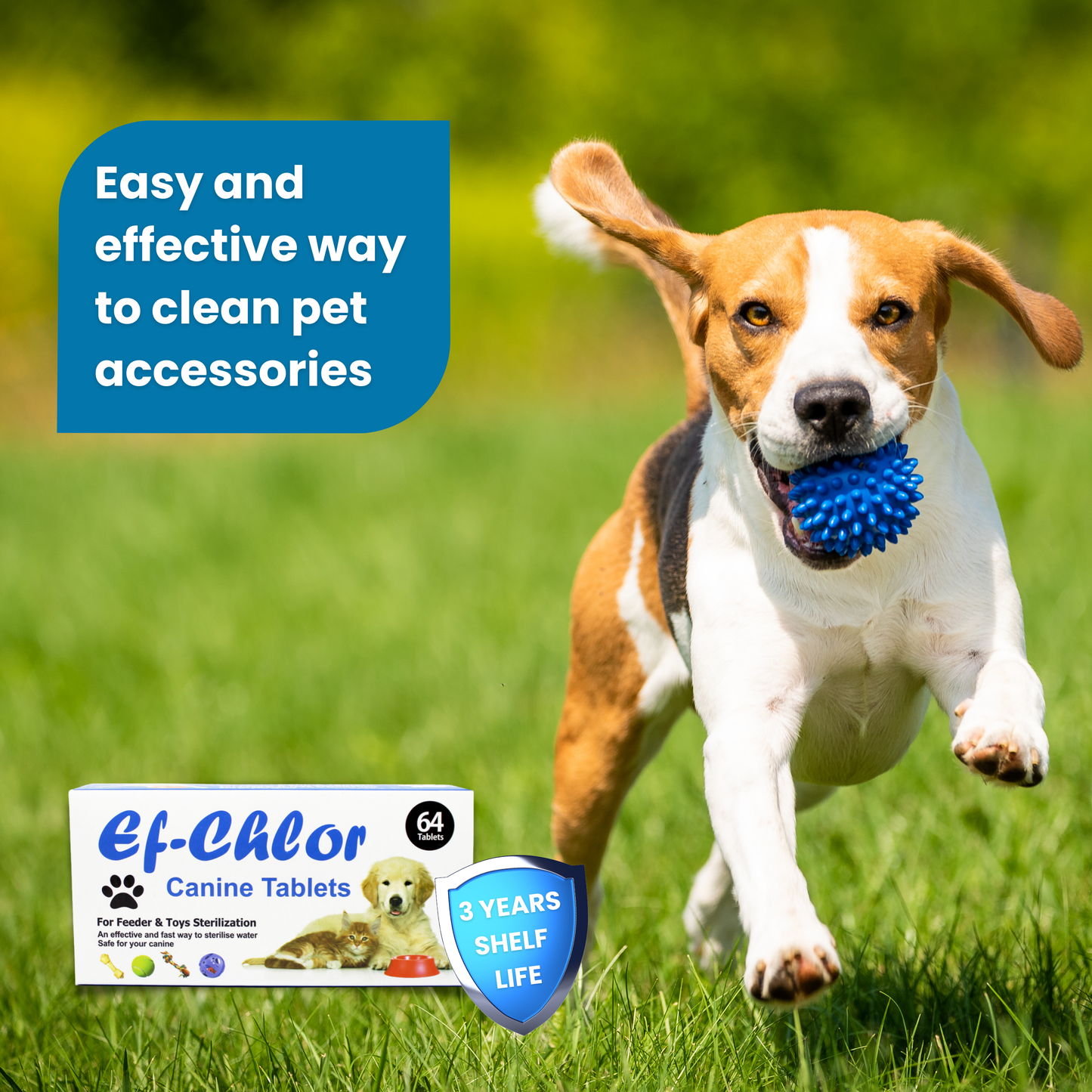 Ef-Chlor Canine Tablets - 64 Count Pack