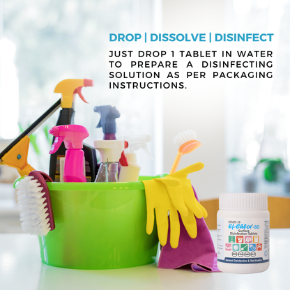 Ef-Chlor SD (Surface Disinfection) Tablets – 40 Count Pack