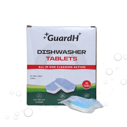 GuardH Dishwasher Tablets - All in 1 action - 30 Count Pack